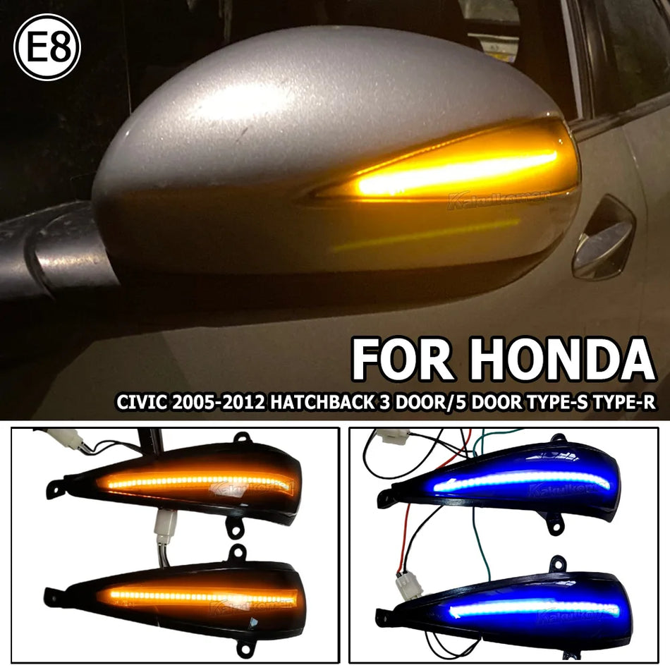 LED Dynamiczne Światło Kierunkowskazu dla Honda Civic MK8 FN Type-S Type-R, 2005-2012