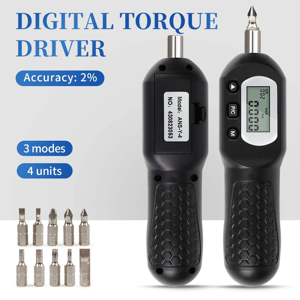 ANS-Y-4 Digital Torque Driver &ndash; Preset Torque With 10 Heads