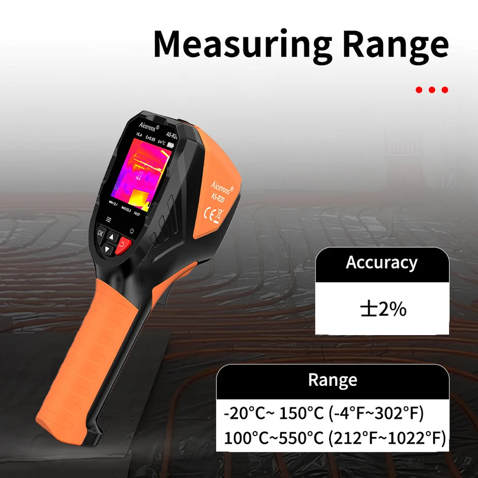 Rechargeable Aicevoos Handheld Infrared Thermal Imaging Camera, 96x96 Resolution, Enhanced 240x240, -20&deg;C to 550&deg;C Range
