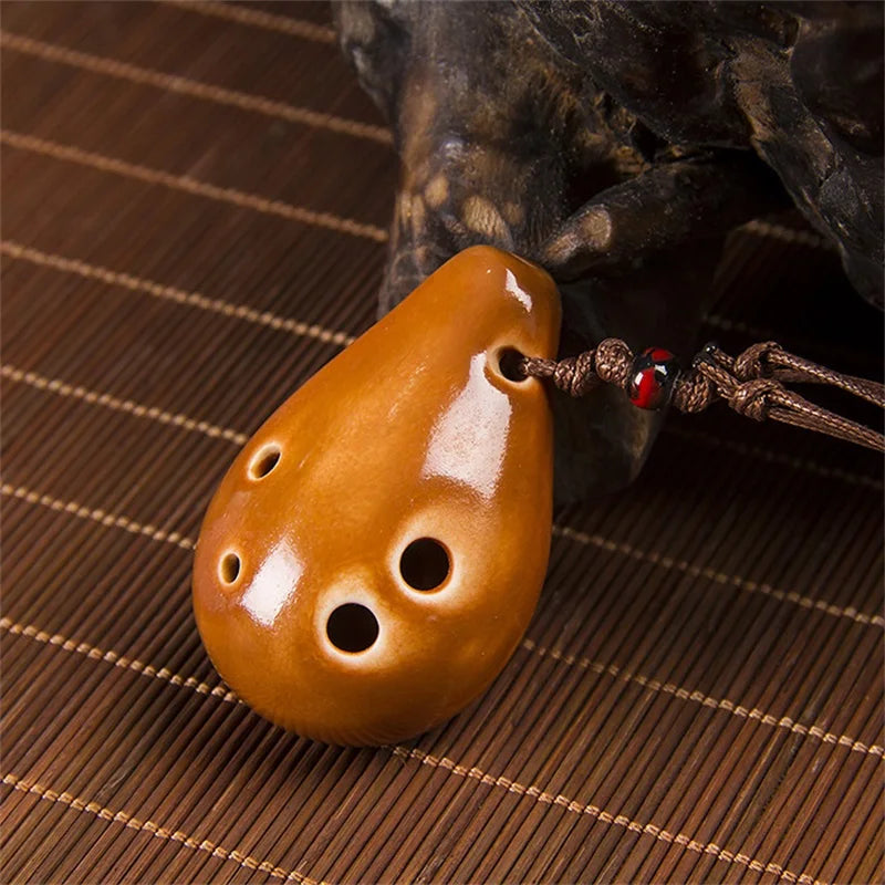 Mini Keramische 6 Gat Ocarina Voor Beginners Met Soprano C Toon