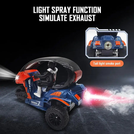 CONUSEA 2.4GHz Remote Control Stunt Tricycle with Spray Function