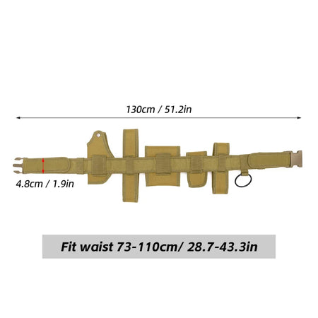 6 In 1 Utility Belt &ndash; Quick Release Pouches and Holster