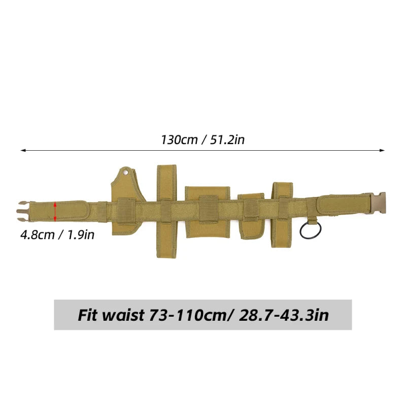 6 In 1 Utility Belt &ndash; Quick Release Pouches and Holster