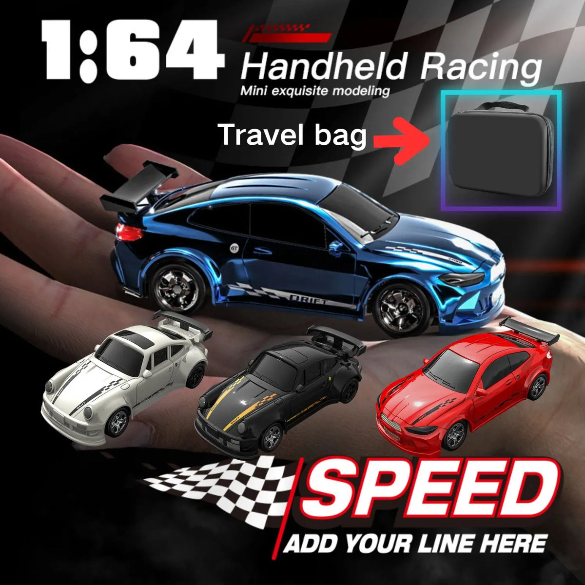 KF20 1:64 Scale Four-Wheel Drift RC Car