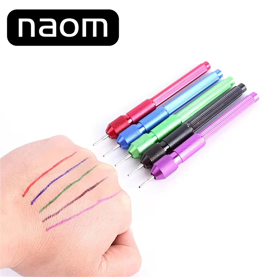 Penna per tatuaggi in alluminio per marcatura della pelle ricariche