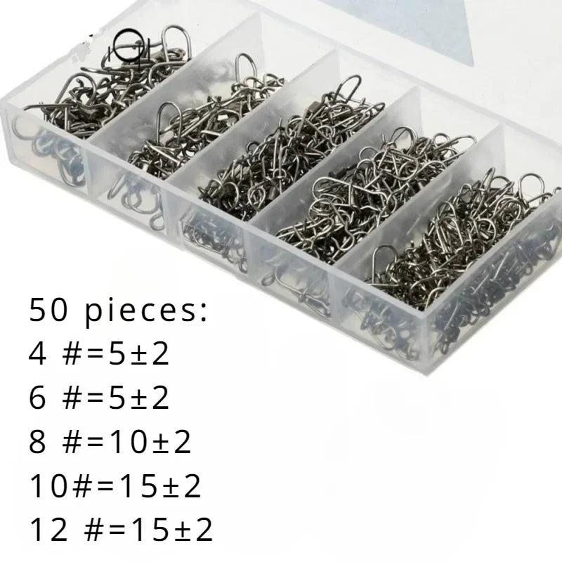 Delysia King Fishing Gear Kit - 50/100/200 Piece Set 50pcs