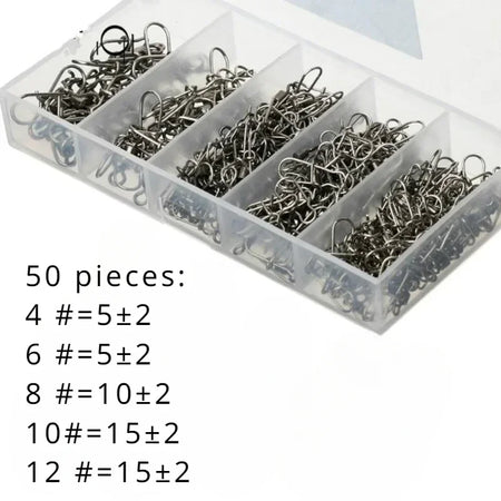 Delysia King Fishing Gear Kit - 50/100/200 Piece Set 50pcs