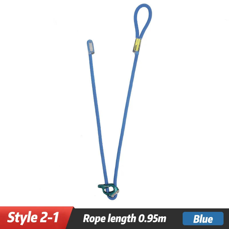 XINDA Cowstail Positioning Lanyard Adjuster &ndash; Safety Boost 2-1 Blue