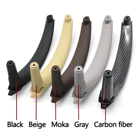 4PCS Set Car Front Driver Door Handle Armrest Cover Interior Door Pull Handle Panel Trim Cover For BMW X5 X6 E70 E71 2007-2013 by InterCyprus Trading Ltd