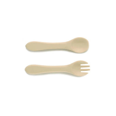 Children's Suction Cup Dinner Plate &ndash; Safe Autonomous Eating Training Beige