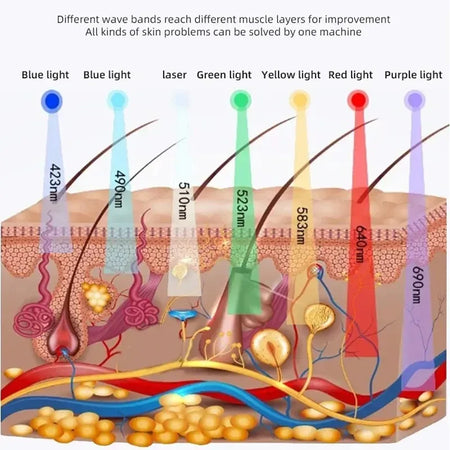 Vilnason LED Face Mask PDT 7 Colors &ndash; Skin Rejuvenation