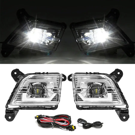 For Chevrolet Silverado 2019 2020 Fog Light Led Daytime Running Lamp DRL Daylights Front Bumper Wateproof DLAA Chevy by InterCyprus Trading Ltd