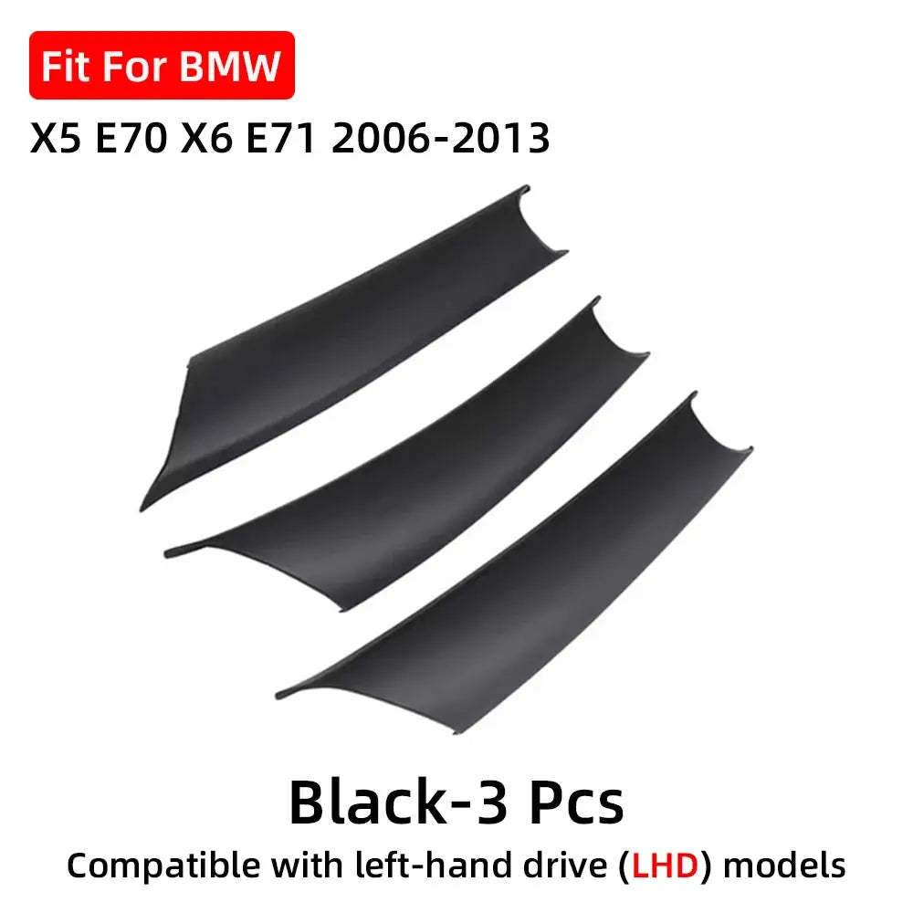 For BMW X5 E70 X6 E71 2006-2013 LHD RHD Door Handle Pull ABS Inner Trim Cover Black Beige Carbon Look by InterCyprus Trading Ltd