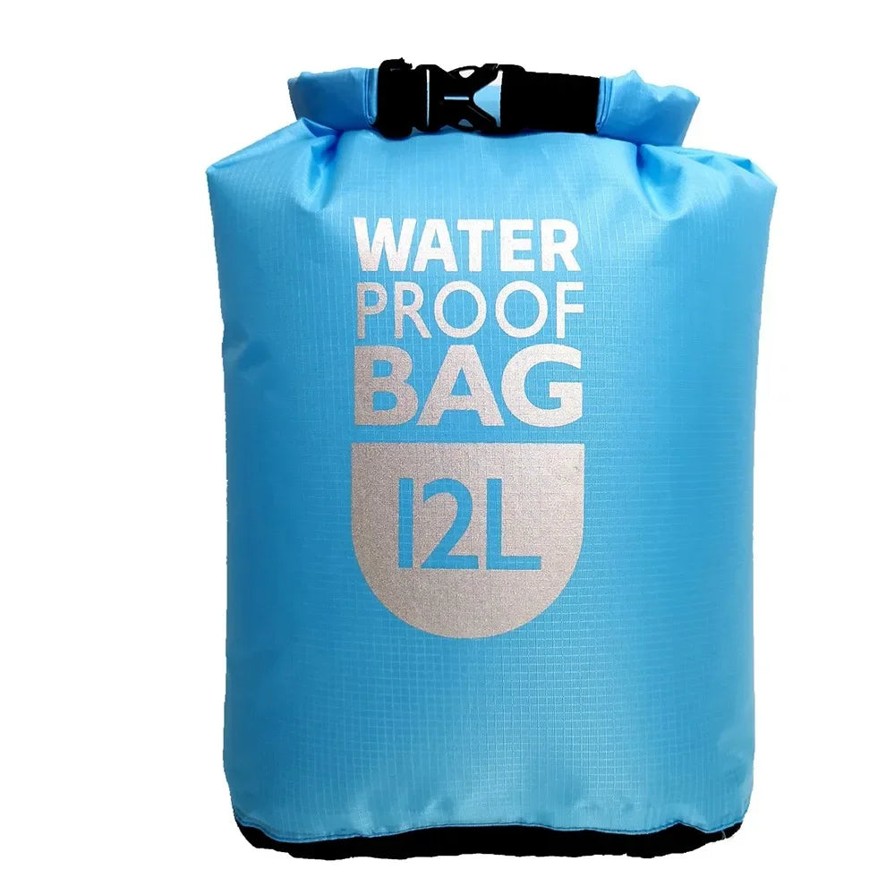 Waterproof Dry Sack Bag for Outdoor Adventures - 6L &amp; 12L Options Bule 12L / CN (Origin)