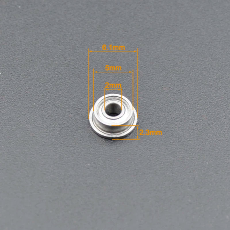 Miniature Flanged Bearings 682-689 &ndash; Chrome Steel Bearings F682ZZ 2x5x2.3mm / CHINA / 10Pcs