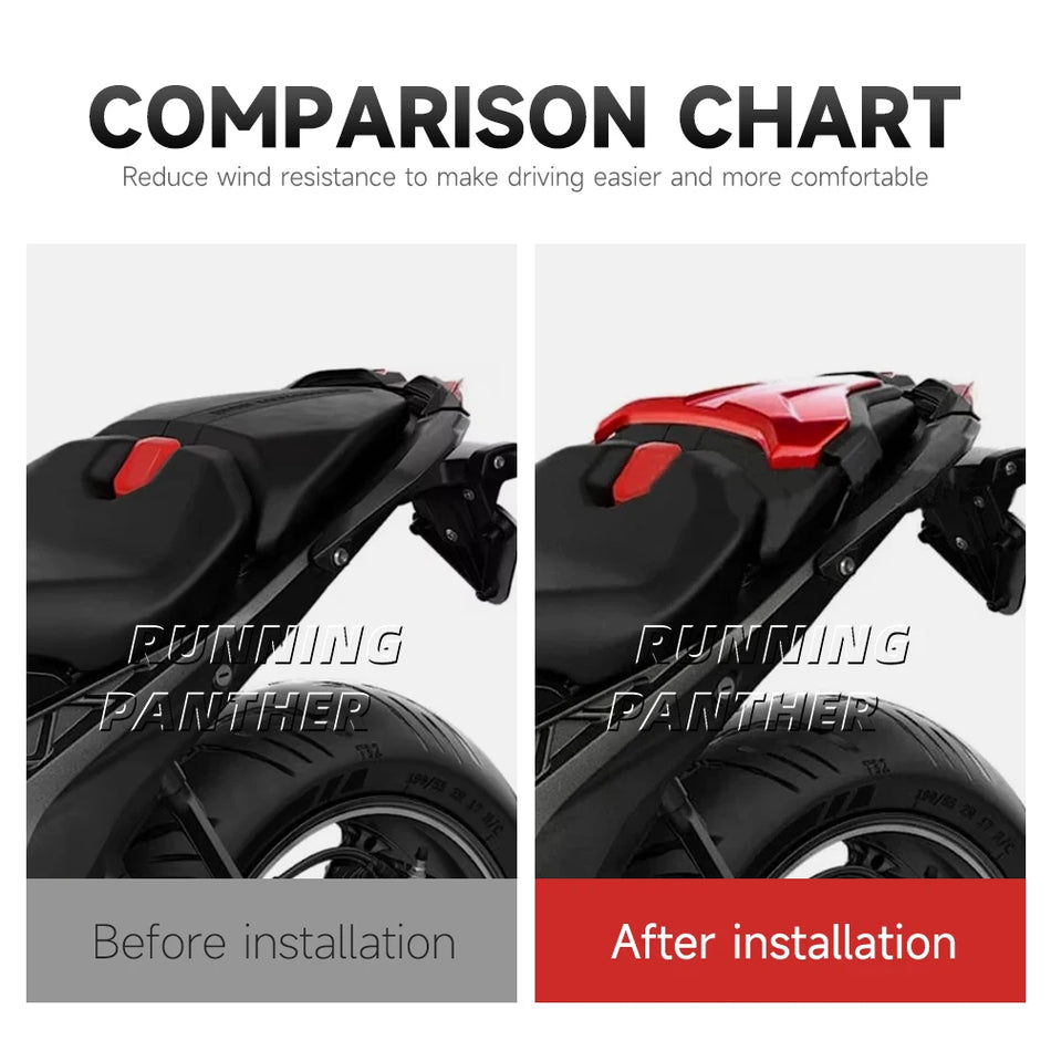 Rear Passenger Cowl Seat Back Cover Carbon Fiber for BMW R1300R/R1300RS