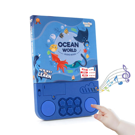 CoolPlay Kids Electronic Audio Books &ndash; Interactive Learning with Melody and Lights Marine