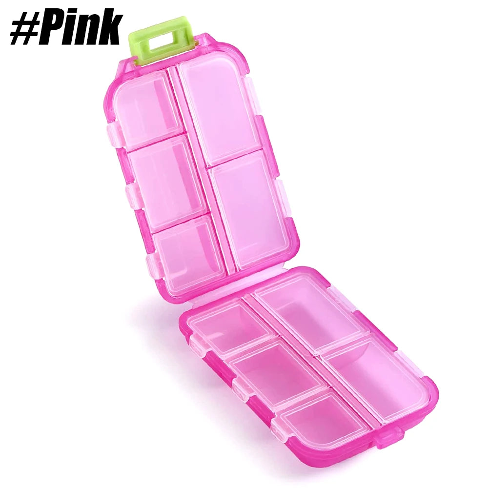 YQQGD Pill Organizer &ndash; Moisture Proof Portable Design Pink