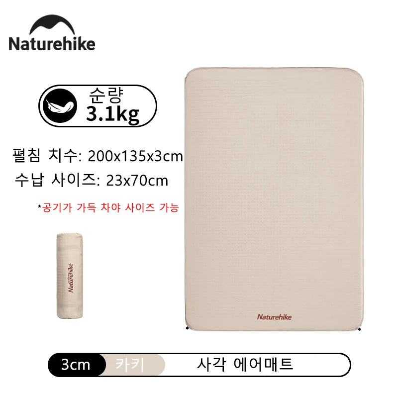Naturehike 2025 Self Inflating Air Mattress &ndash; Ultra-Comfortable 6cm Thickness 3cm - L