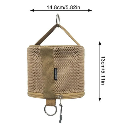 Outdoor Camping Tissue Case &ndash; Convenient Portable Storage Solution Khaki