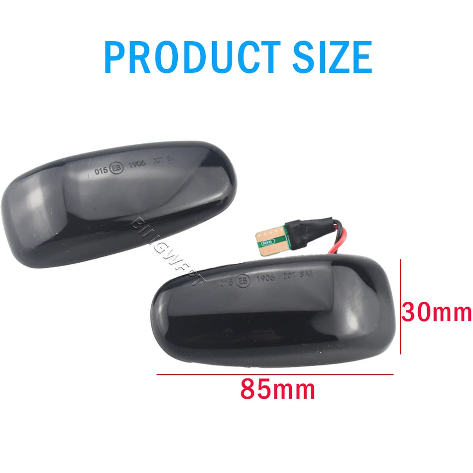 LED Dinamiskā Sānu Marķiera Pagrieziena Signāla Gaisma Mercedes-Benz W202 W210 W208 R170 Vito W638