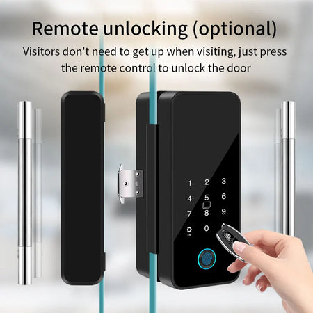 LUCKING DOOR B16-tuya Glass Door Lock &ndash; App Bluetooth Entry