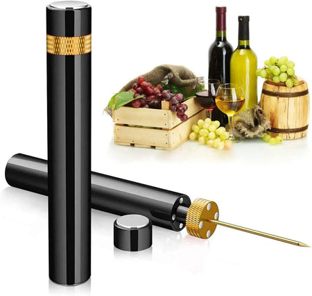 Newest Air Pressure Pump Wine Bottle Opener Portable Stainless Steel Pin Easy Cork Remover Corkscrew for Home Party Wine Lovers Golden