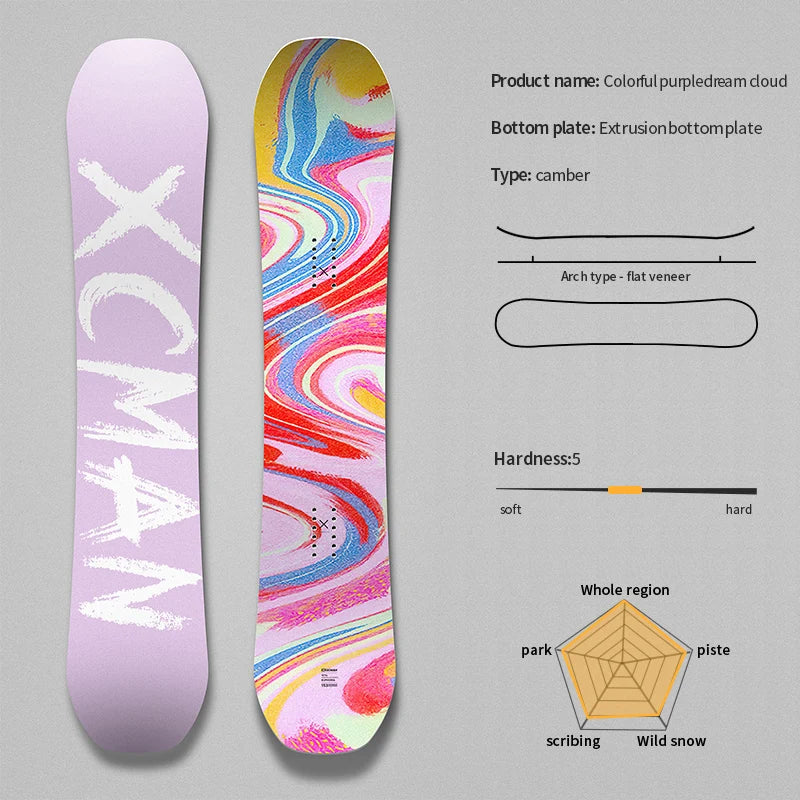 Talerun Purple Snowboard - Beginner Friendly All Round purple 153cm / CHINA