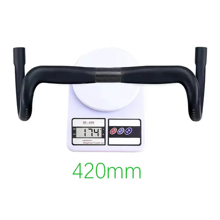 BALUGOE Carbon Fber Road Bike Handlebar Ultralight Semi Internal Cable Racing Competitive Bending Handle Riding Accessories by InterCyprus Trading Ltd