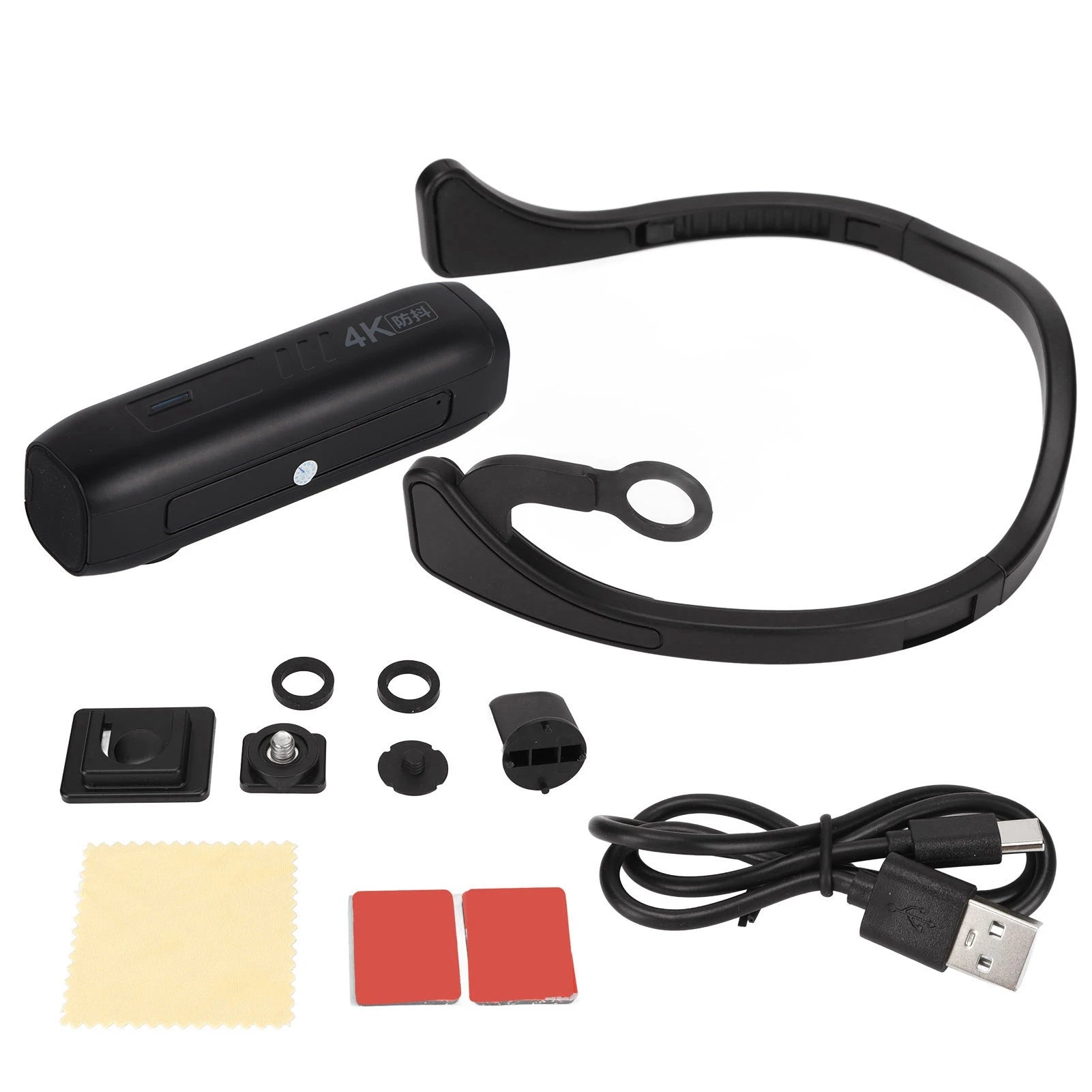 4K Head Mounted Camera &ndash; Waterproof Wearable Design for Outdoor Sports