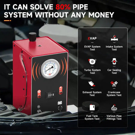 ANCEL S200 EVAP Smoke Leak Detector for Car Motorcycle Smoke Machine Diagnostic Tool Vacuum Tester Oil Fuel Pipe Leakage Locator