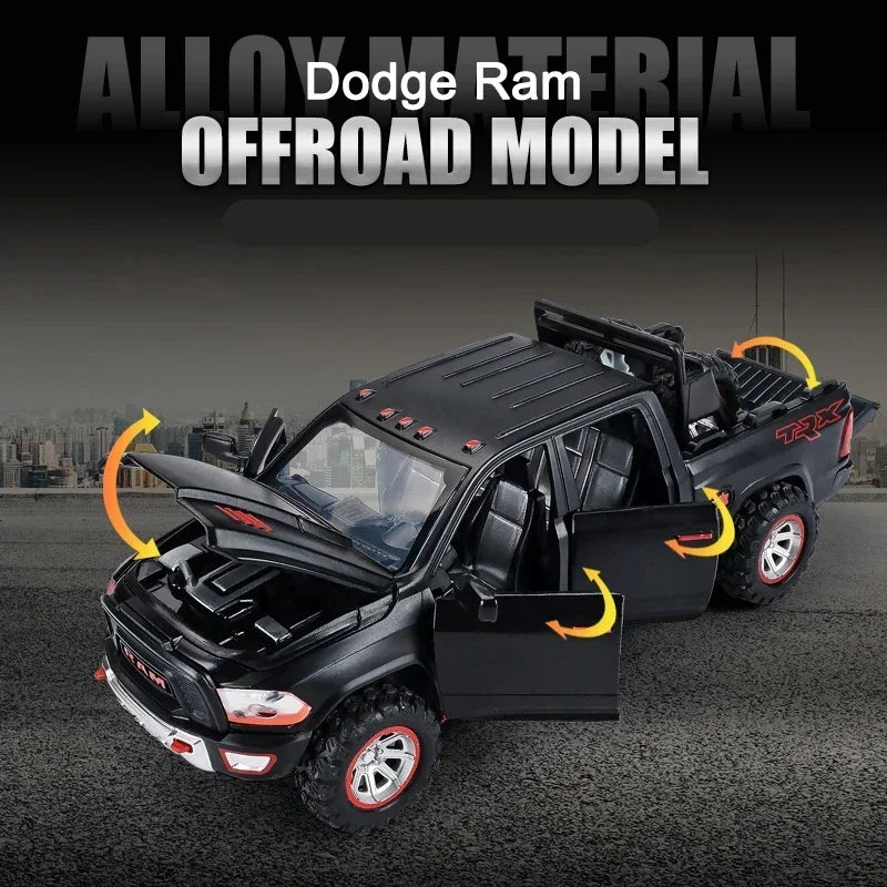 Dodge RAM TRX 1:32 Alloy Diecast Off-road Pickup Model with Sound and Light