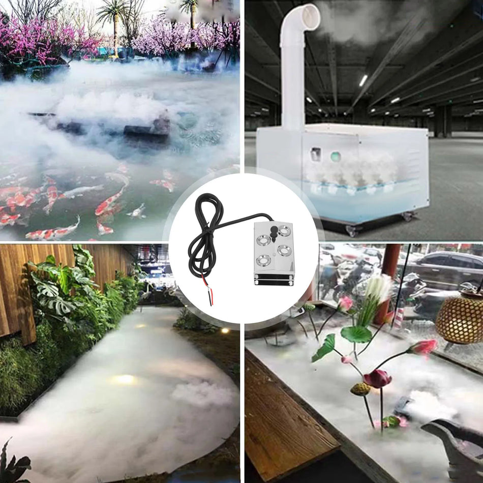 4 Pään Ultraäänisumuttaja 1.7MHz DC45 - 48V IP67