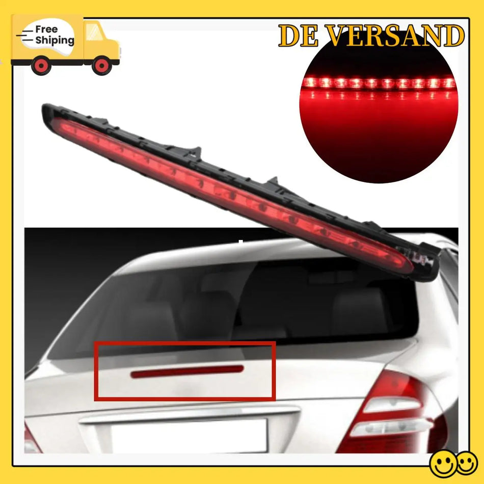 Vedenkestävä punainen LED-kolmas jarruvalo korkealla näkyvyysjarruvalosignaalilla Mercedes W211:lle