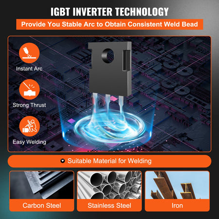 MIG-250 3 In 1 Portable Inverter Welder - Digital Display