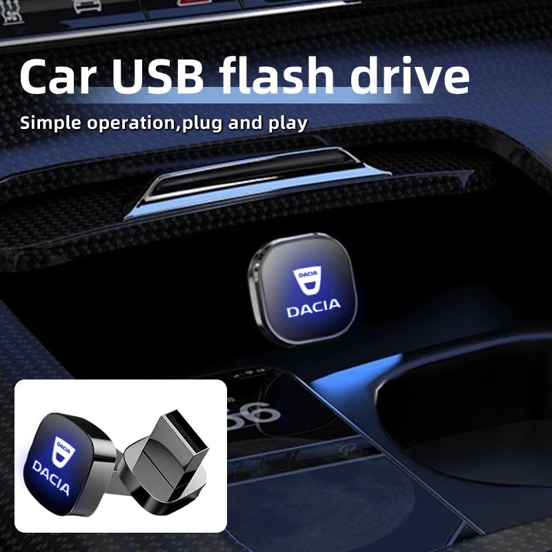 Dacia Logan MCV 2 USB-C Metāla Zibatmiņas Atmiņas Ierīce