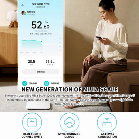 Xiaomi Mijia Scale S200 - High Precision Sensor LED Screen