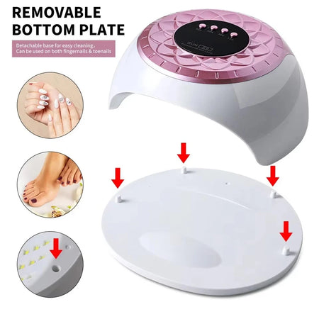 New UV Nail Lamp 268W &ndash; Fast Gel Curing for Home Salon Use