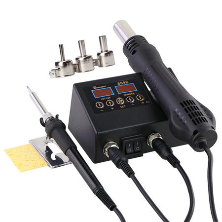 8898 2 In 1 Soldering Station &ndash; Digital Temperature Short Version / 110V US Plug