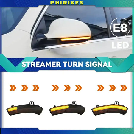 VW Golf 5 MK5 GTI LED Dynamic Turn Signal Mirror Lights 2Pcs