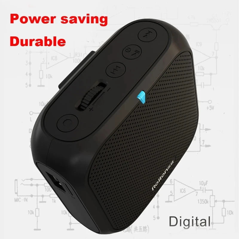 Loudspeaker Voice Amplifier with Wired Headset Microphone and Battery Kit