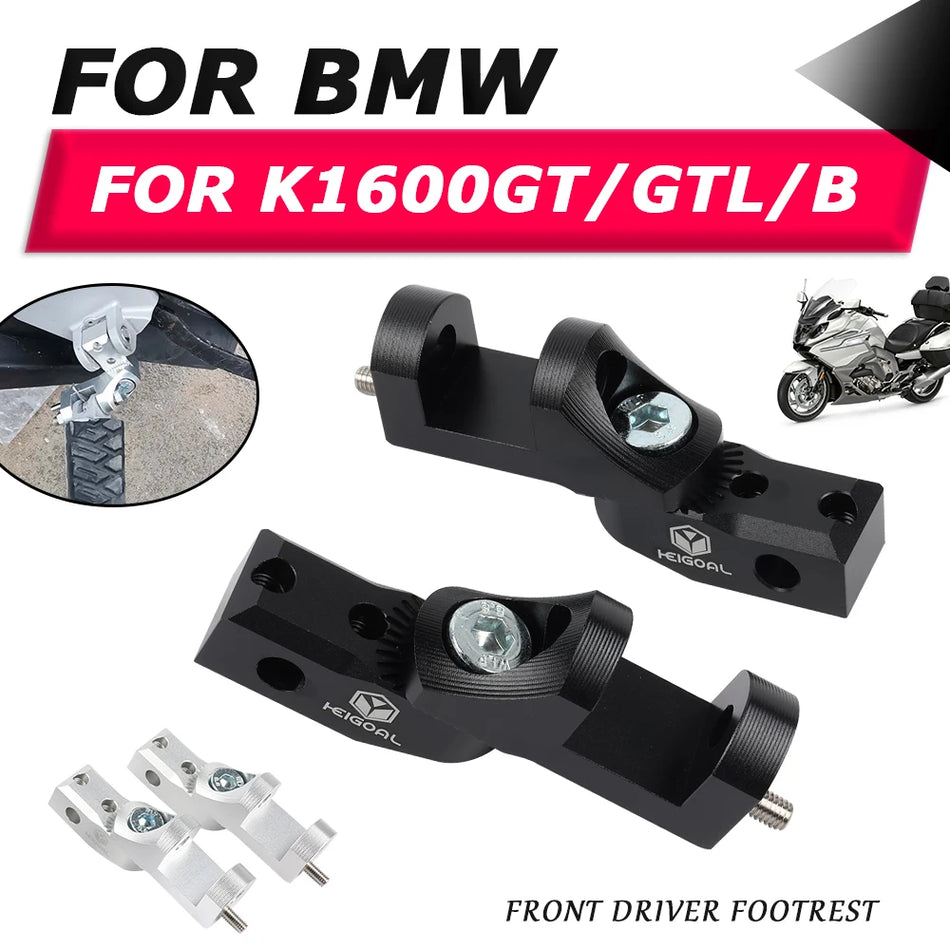 Komplet za znižanje stopalk za BMW K1600GT, K1600GTL, K1600B 2017 do 2021 nastavljiv za voznika in potnika