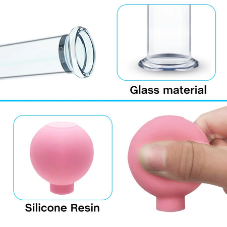 Vacuum Cupping Glass Jar &ndash; Gentle Facial Suction Massage