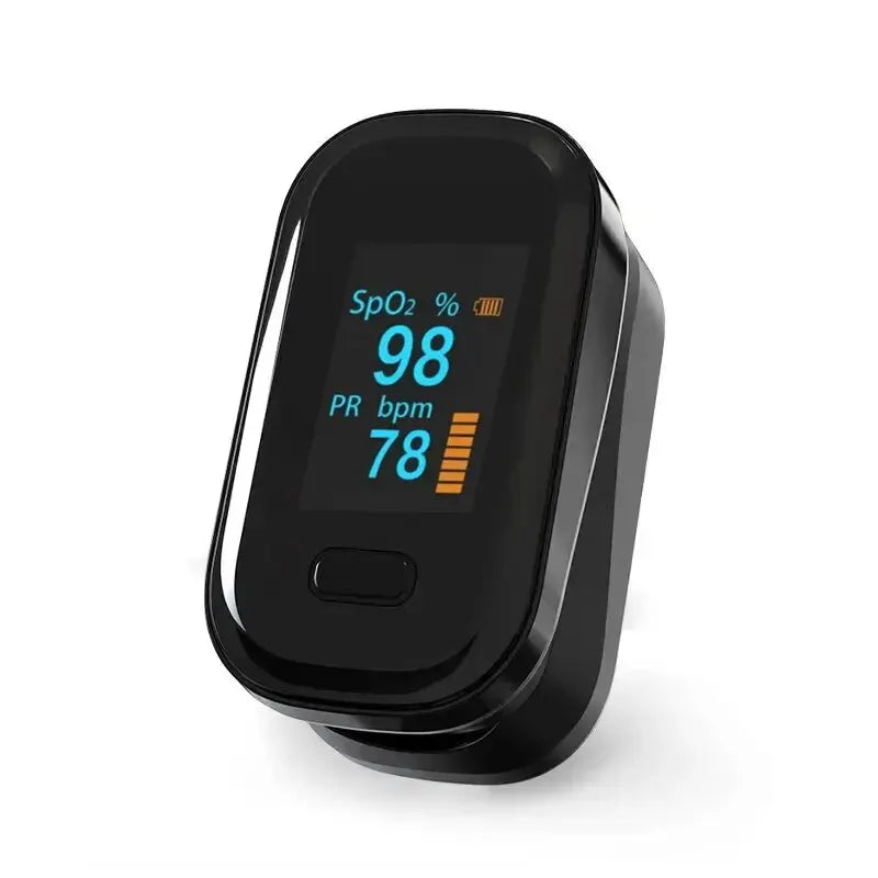 YK-80C Finger Pulse Oximeter - Portable OLED Accuracy black