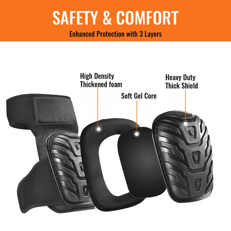 New Professional Heavy Duty EVA Knee Pads &ndash; Gel Cushion