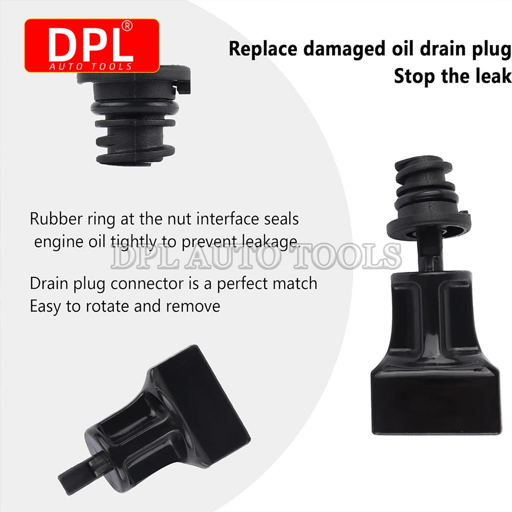 Volkswagen &amp; Audi Oil Drain Plug Kit: 3 Pack with Removal Tool for 1.8L &amp; 2.0L Engines