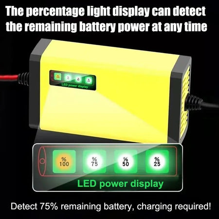 InterCyprus 29635 Car Battery Charger &ndash; LCD Display