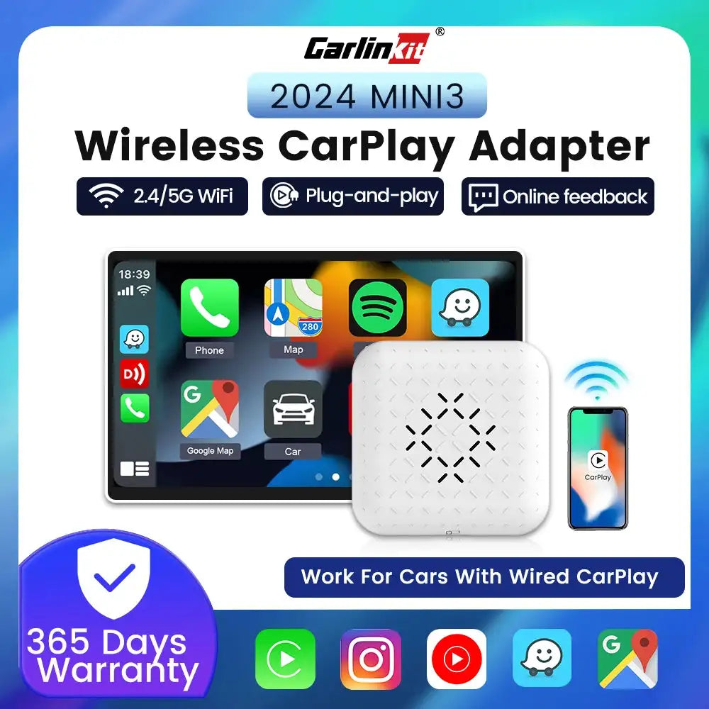 Carlinkit 3.0 Mini CarPlay Wireless Adapter Toyota Camry