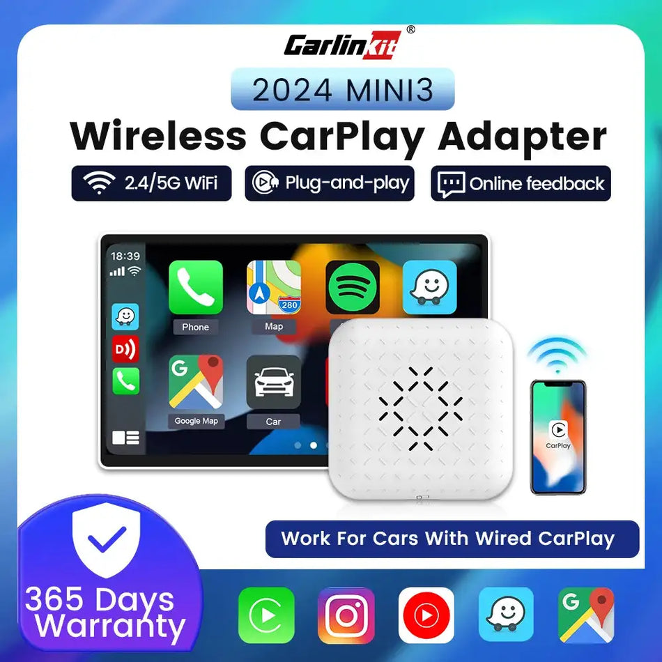 Carlinkit 3.0 Mini CarPlay Wireless Adapter Toyota Camry