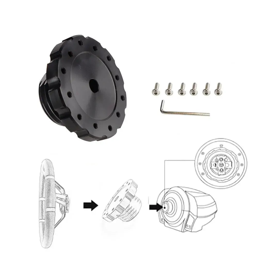 Game Steering Wheel Adapter Connection Kit For Thrustmaster TXT300 T500TS RS-QR032 Replacement Car Accessorie Aluminum Red/Black by InterCyprus Trading Ltd